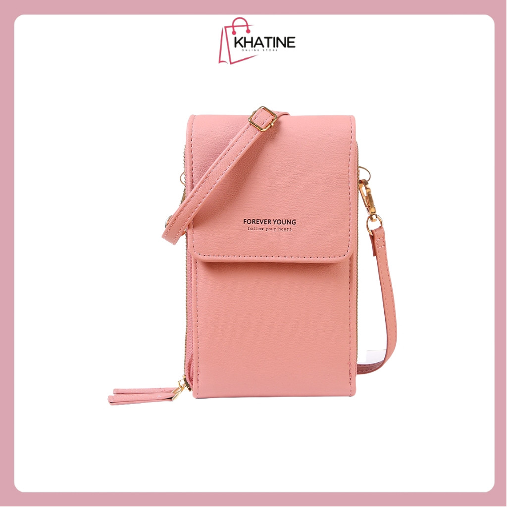 KHATIN (382) Khatinstore Dompet HP Touchscreen FY Gratis Gantungan Boneka / Layar Sentuh / ORI FOREV
