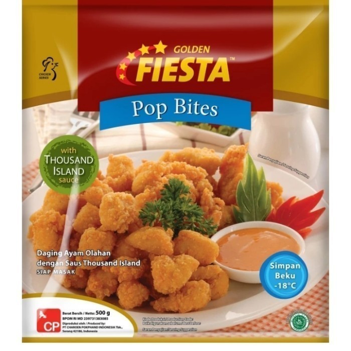 Fiesta nugget chicken pop bites 500g