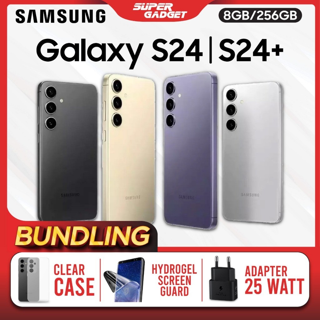 Samsung Galaxy S24 S24+ 5G 8/256 8/512 12/256 12/512 GB HP S24 Plus Smartphone Android