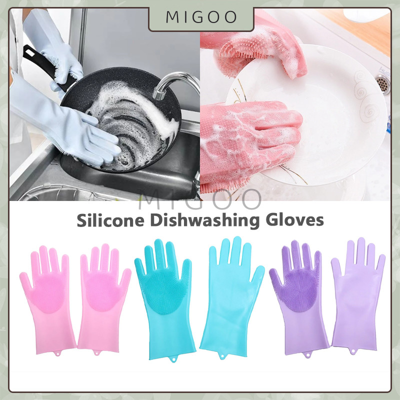Sarung Tangan Cuci Piring Silikon Serbaguna / Sarung Tangan Cuci Piring
