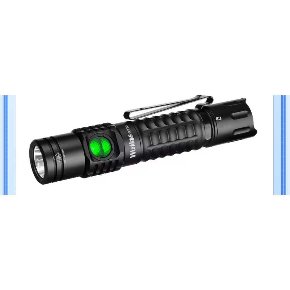 Wurkkos FC12C Rechargeable Torches USBC Tactical Flashlights SFT40 1600 High Lumens IP68 Waterproof 