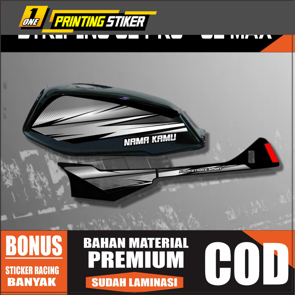 STRIPING VARIASI GL PRO GL MAX CUSTOM NAMA STRIPING HONDA GL HEREX RACING