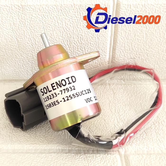 SOLENOID SHUT OFF ENGINE STOP YANMAR 12V 3D84E 3D88E 3DE 4D84E 4D88E-6 4D94LE 3D76E 4TN88 4TNV84 4TN