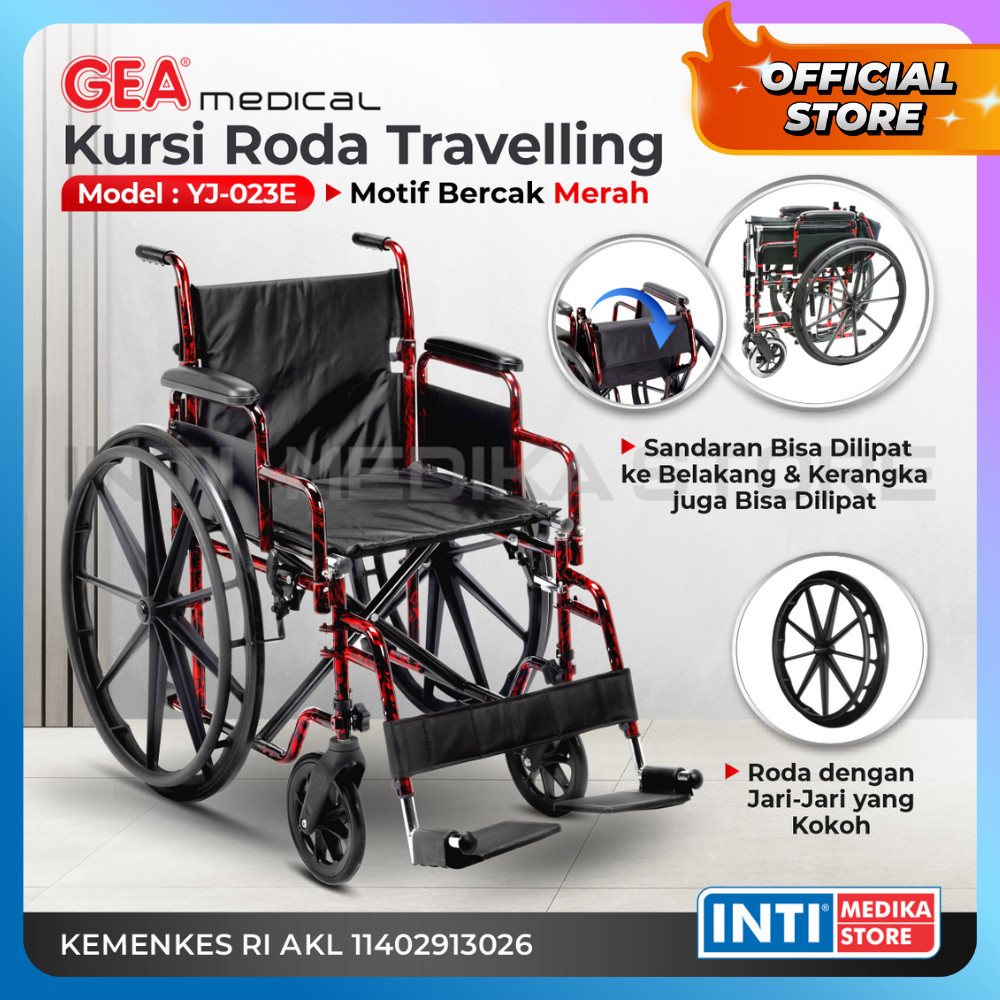 GEA - Kursi Roda TRAVEL PORTABLE YJ 023E | TRAVELLING