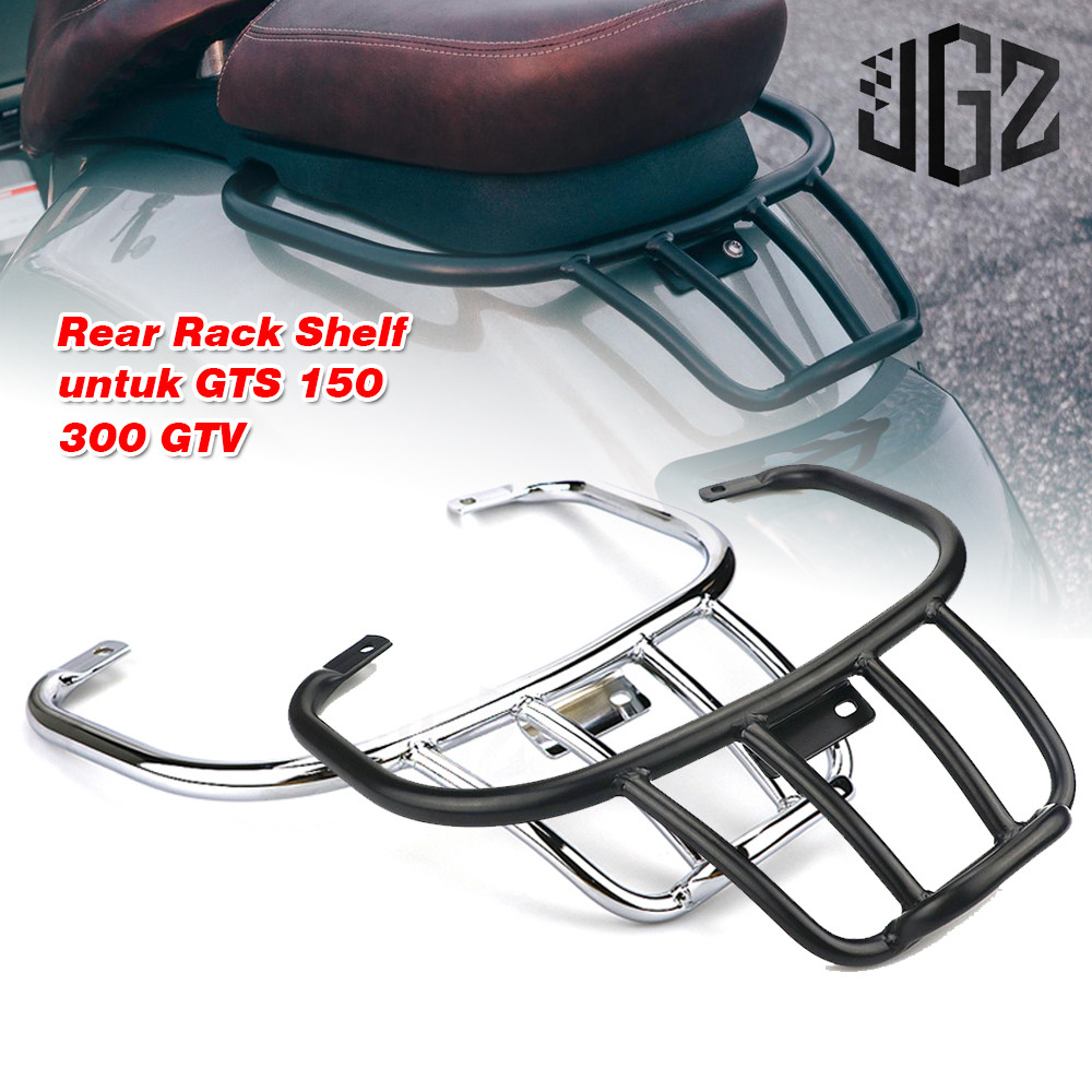 JGZ For Vespa GTS 150 300 GTV Motorcycle Rear Rack Tailstock Grille Rack Shelf