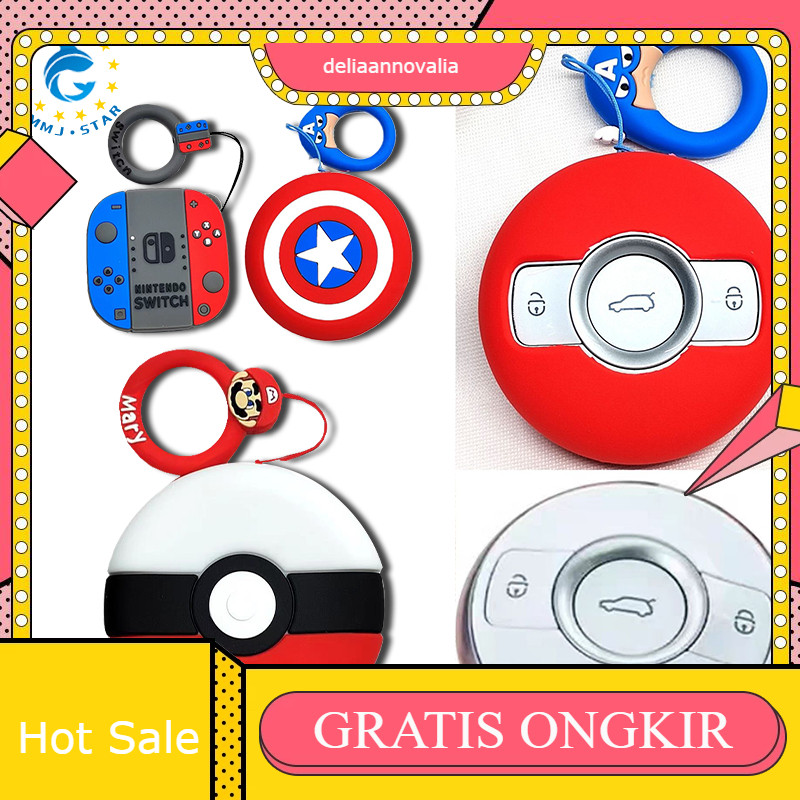 Cover Remote Kunci Wuling Air EV Binguo/Sarung Kunci Remote Wuling EV Binguo