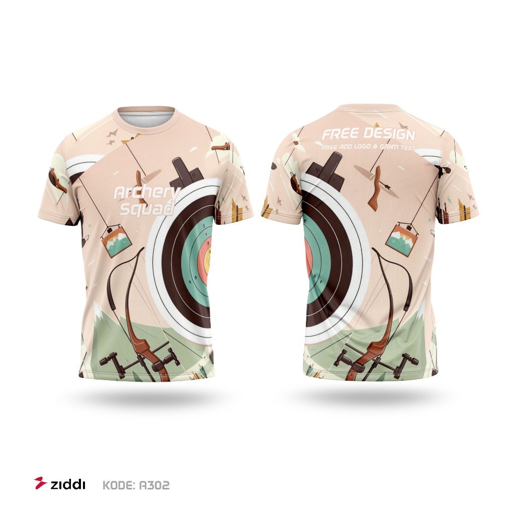 Kaos Jersey Panahan Archery Custom Dryfit Fullprint FREE DESAIN 302
