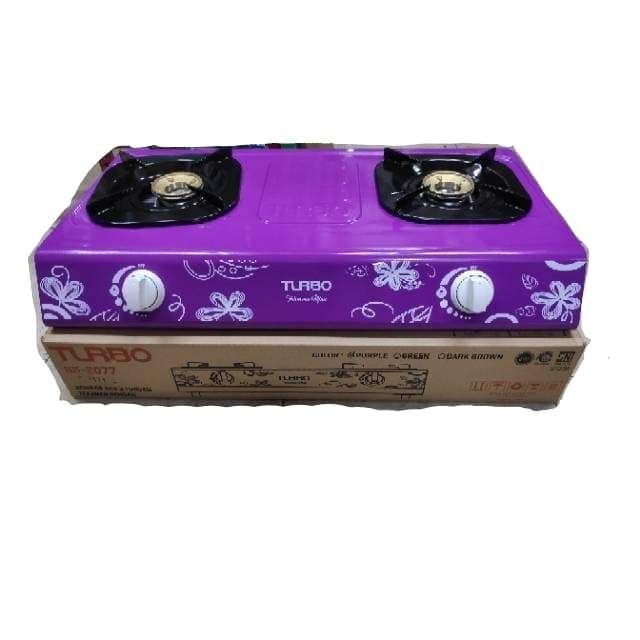 Turbo Kompor Gas GS 2077 2 Tungku Kuningan GS2077 - Ungu