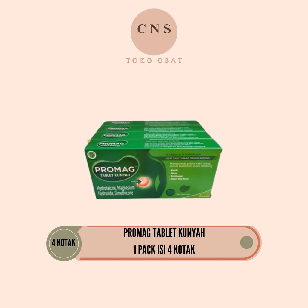 Promag Tablet 1 Pack isi 4 Kotak