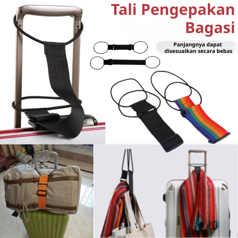 [Tali Pengikat Koper] Tali Koper Elastis/Luggage Strap/Adjustable/Pengikat Koper Travel/Tali Penguat