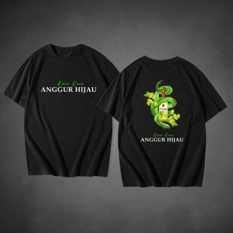 KAOS/TSHIRT/ KAWA KAWA ANGGUR HIJAU
