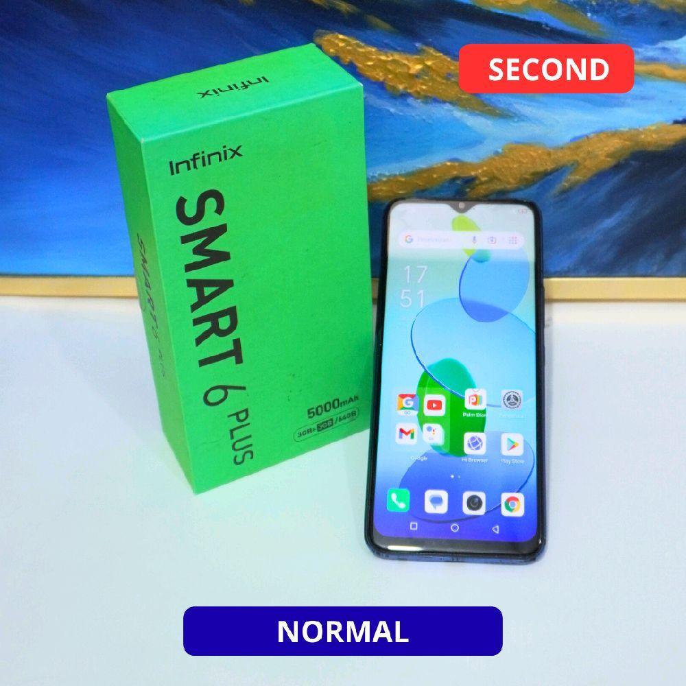 INFINIX SMART 6 PLUS 3/64 GB HP SECOND ORIGINAL SINAR MUTIARA CELL