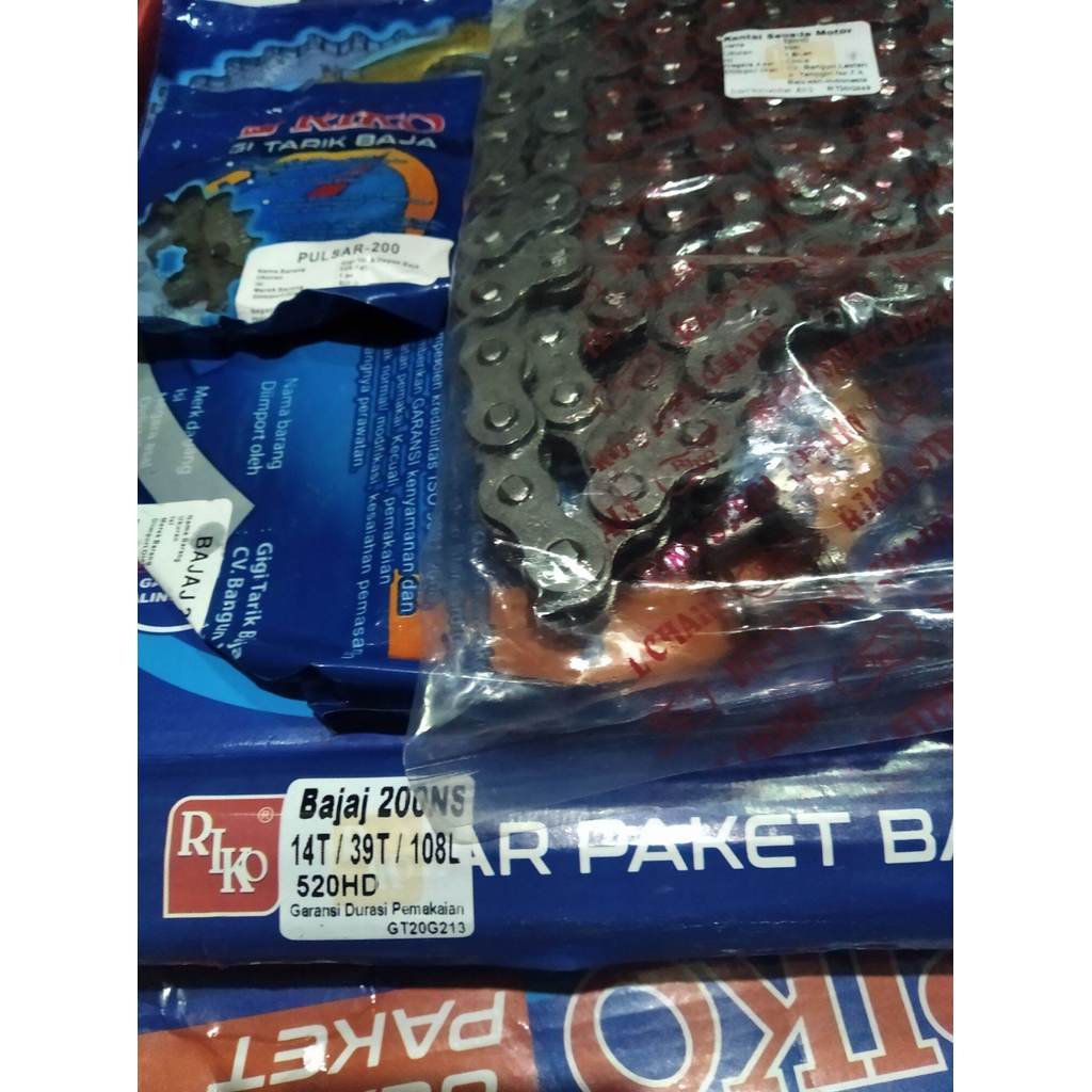 GIR SET RANTE KAWASAKI BAJAJ PULSAR 200NS GEAR PAKET BAJAJ PULSAR 200NS