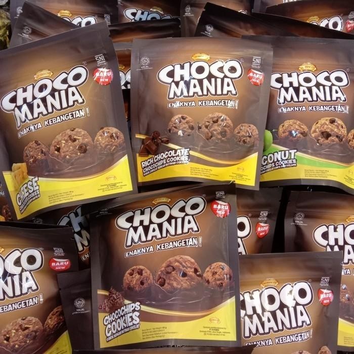 Choco Mania Chocochips Cookies 69gr Rasa Chocochips / Rich Chocolate / Peanut / Coconut / Cheese