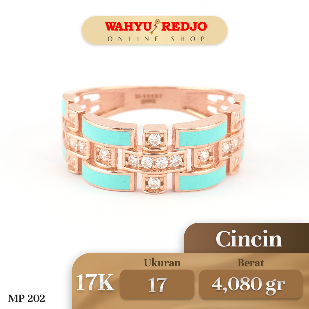Cincin Emas Rose Gold Kadar 17K Wahyu Redjo CC-17K-28410423-PMR