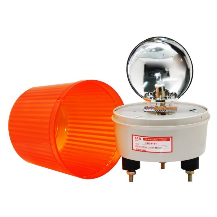 Lampu Darurat Bohlam 6 " Rotary Warning Light 220V AC TAB ASLI