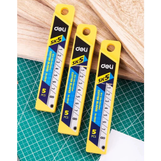 DELI Spare blade isi cutter kecil ISI CUTTER KECIL REFILL PISAU CUTTER 40651