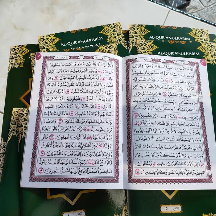 Al quran perjuz ukuran A4-mujazza AlQuran per juz A4 tanpa terjemah Terlaris
