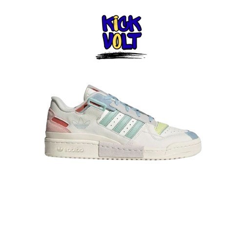 Sneakers Adidas Forum Exhibit Low White Pink Blue  Original   Unisex