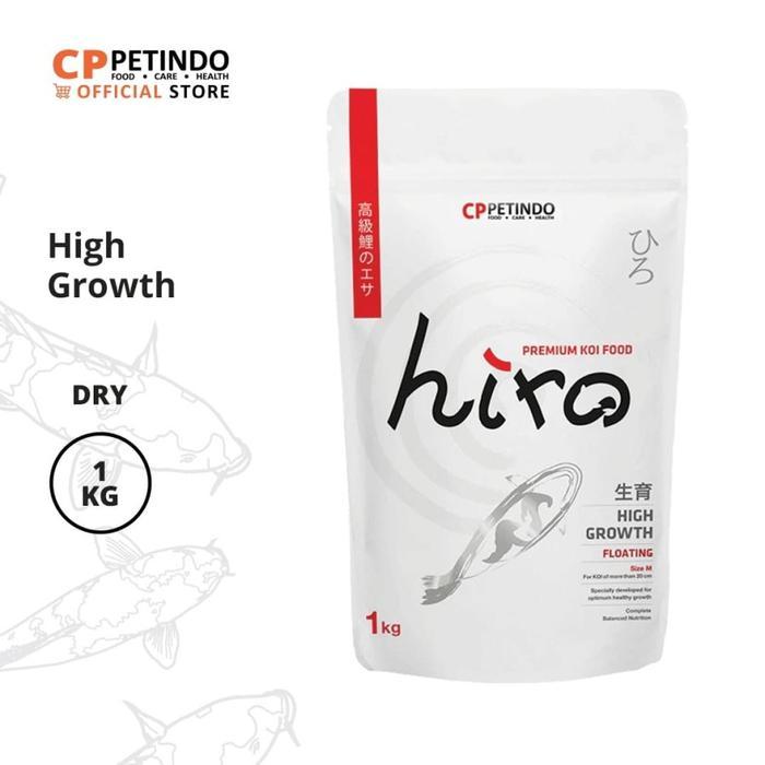 CPPETINDO Hiro Growth Premium Koi Fish Food 5mm -1 Kg - Hiro Growth 5mm 1kg