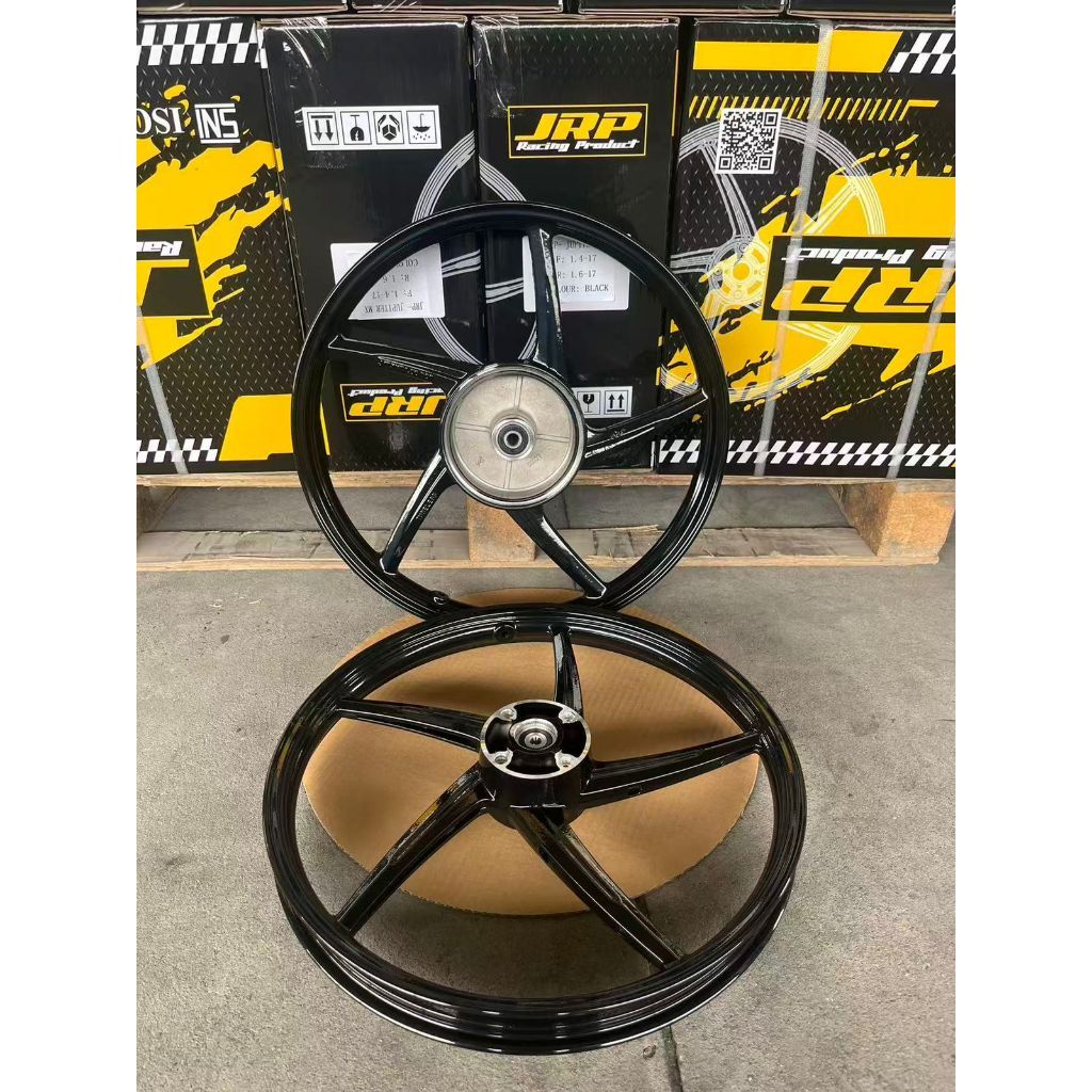 TO (COD) (HARGA SEPASANG) Velg Rapido JRP Hitam-Putih-Gold Supra Fit X/ Supra X 125 / Supra Fit New 