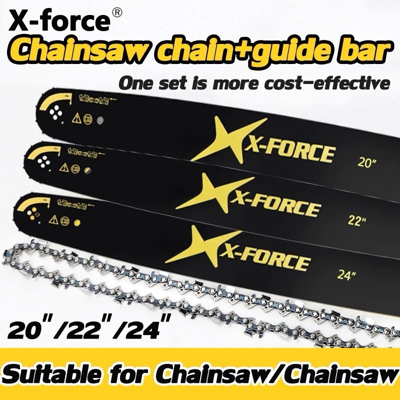 16/18/20/22in Bar Chainsaw Maestro Bar Gergaji Mesin Guide Bar Chainsaw Guide Bar Laser / Bar Chains