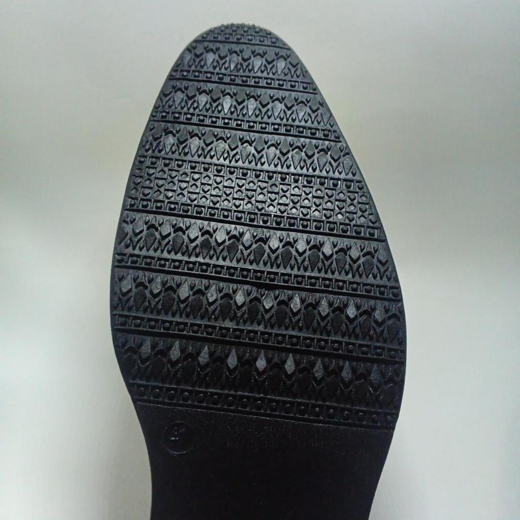 Sol Sepatu Outsole Pantofel Lancip Shoes Pria Cowok TPR Hitam Size 38-43 -Jeff