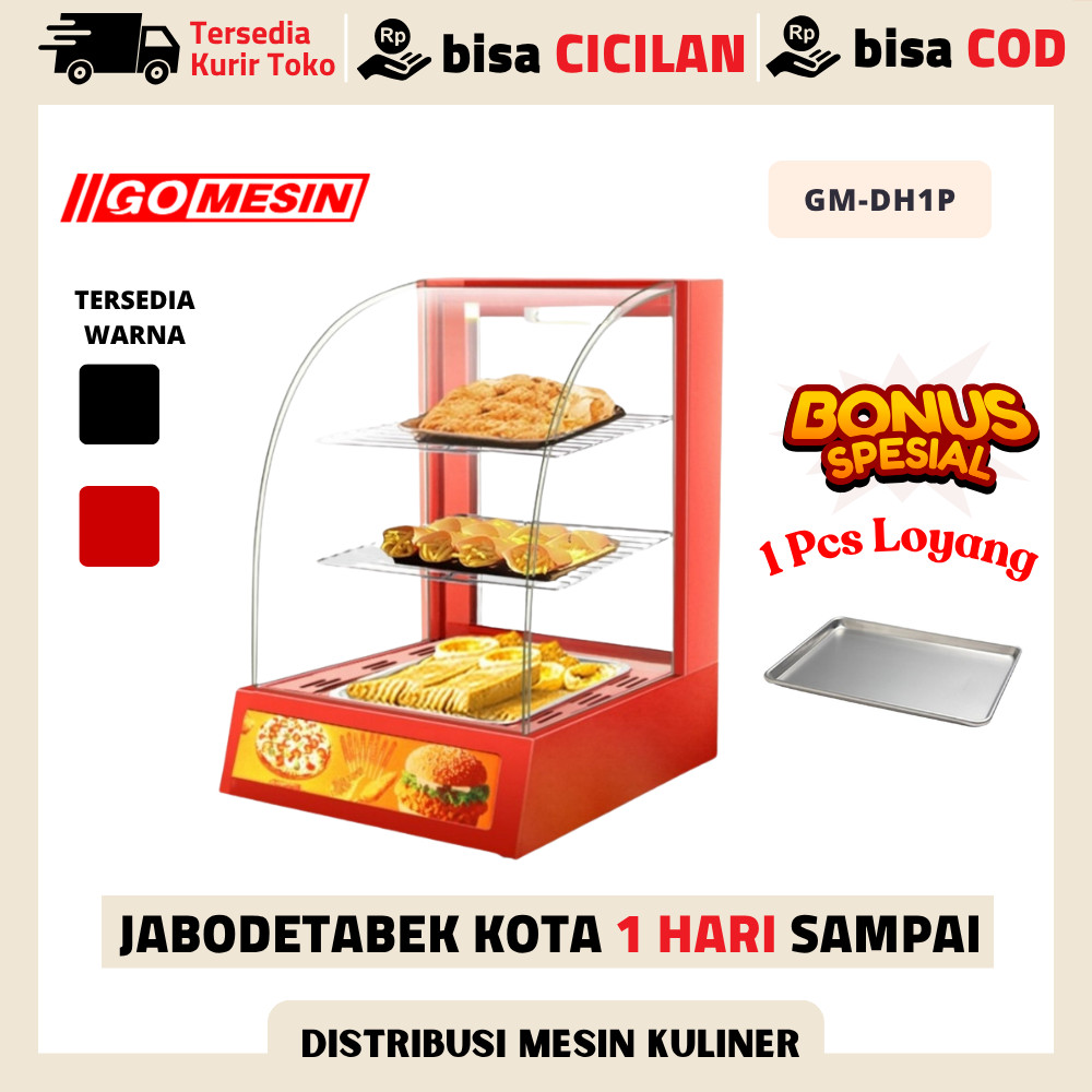 Etalase Makanan GOMESIN GM-DH1P Penghangat Makanan Original