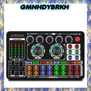 Bonkyo F999 Live Sound Card Live Mixer Periferal Komputer Untuk Audio Kartu Suara Karaoke Langsung H
