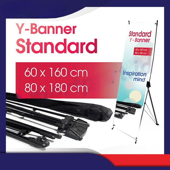 Y BANNER STANDING - TRIPOD BANNER -  RANGKA SAJA