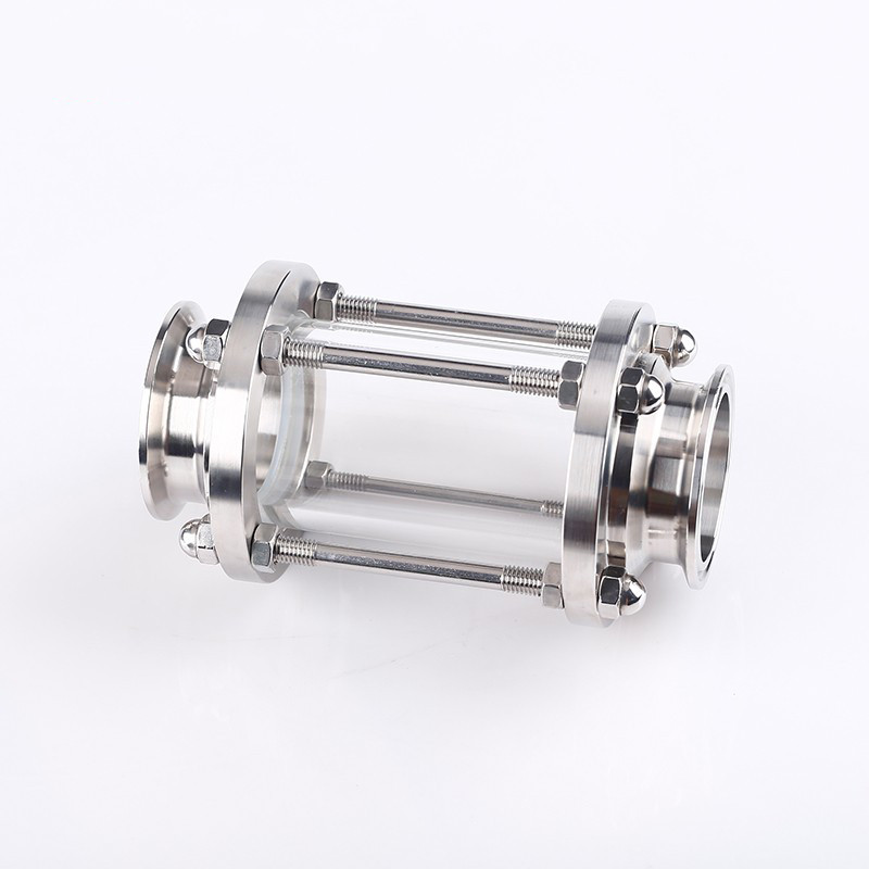 Sanitary fastfitting sight glass 304sus clamp type glass sight glass flange rectthrough quickconnect