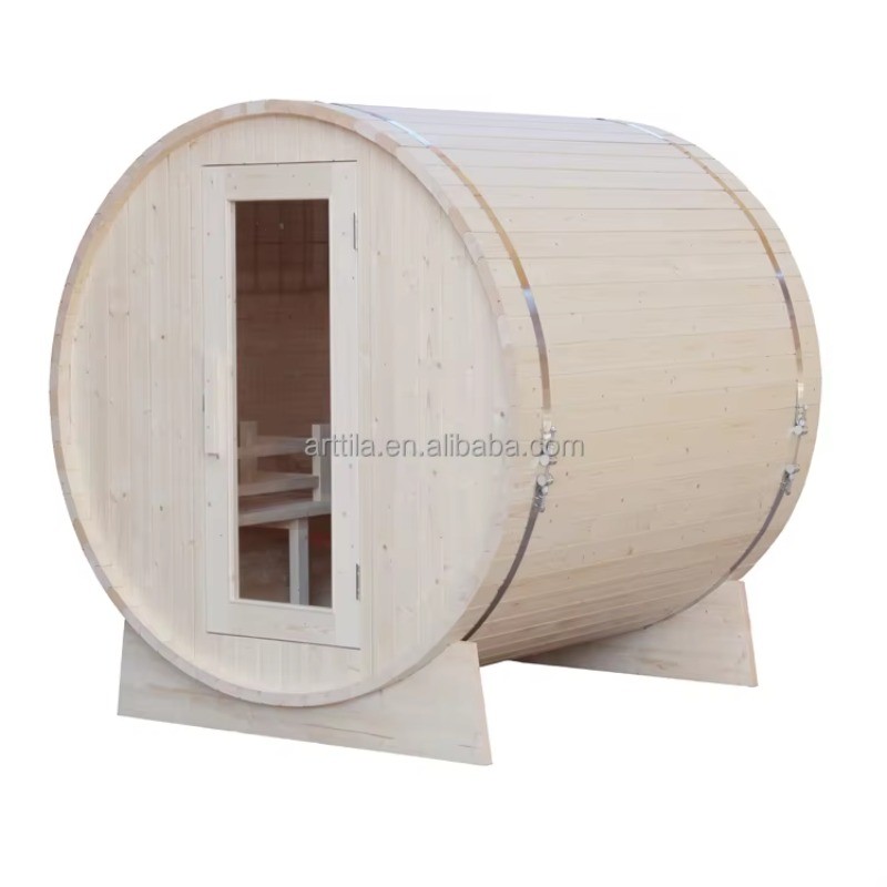 Sauna and Steam Shower Room Combined Sauna Bath Wooden Room,Barrel Sauna