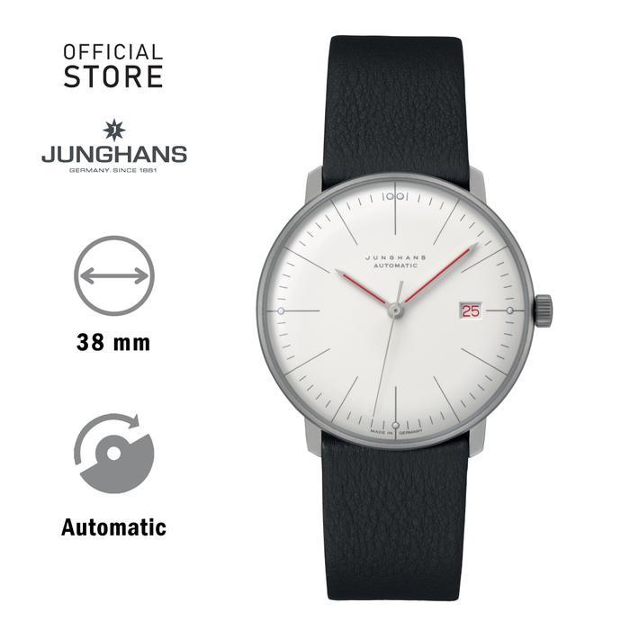 PROMO Jam Tangan Junghans Max Bill Automatic Bauhaus 027/4009 White Red Dial