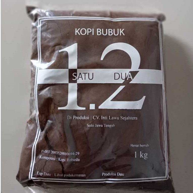 Kopi Bubuk Hitam 1 kg / Bukan Kopi Arabika / Kopi Bubuk 1.2 / Kopi Bubuk satu dua / Kopi Bubuk Khas 