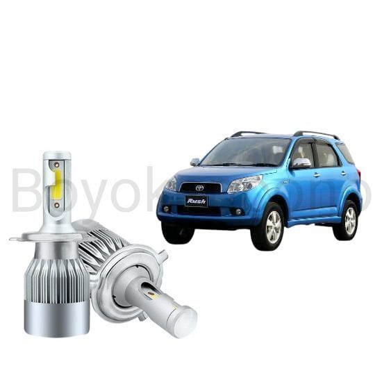 2pcs Lampu Utama LED H4 COB 36Watt Mobil Toyota Rush 2007 2012 Byk