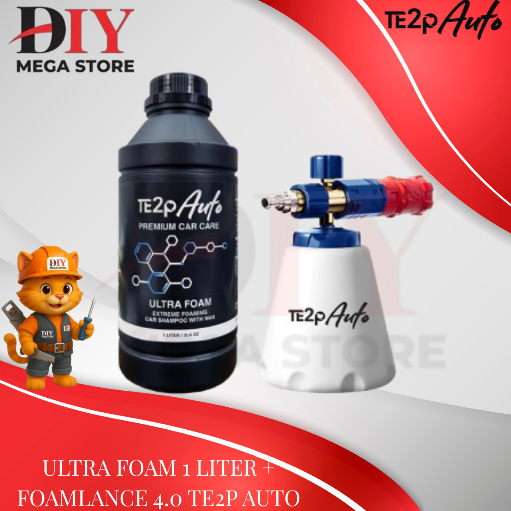 Te2p Auto Paket Bundling Foam Lance Kodenki 2.0 Te2p Auto 3.0 4.0 Shampoo & Wax Cuci Mobil Motor Ken