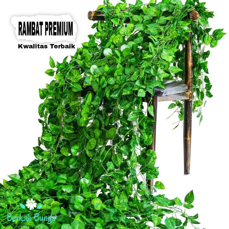 Daun rambat - rambat plastik - daun rambat semangka- Daun gantung- hiasan dinding- rambat artificial