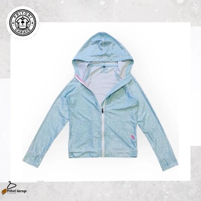 Zipper Hoodie Light Polystyrene Nylon Jacket Tultex Star Light Blue Color Vintage S
