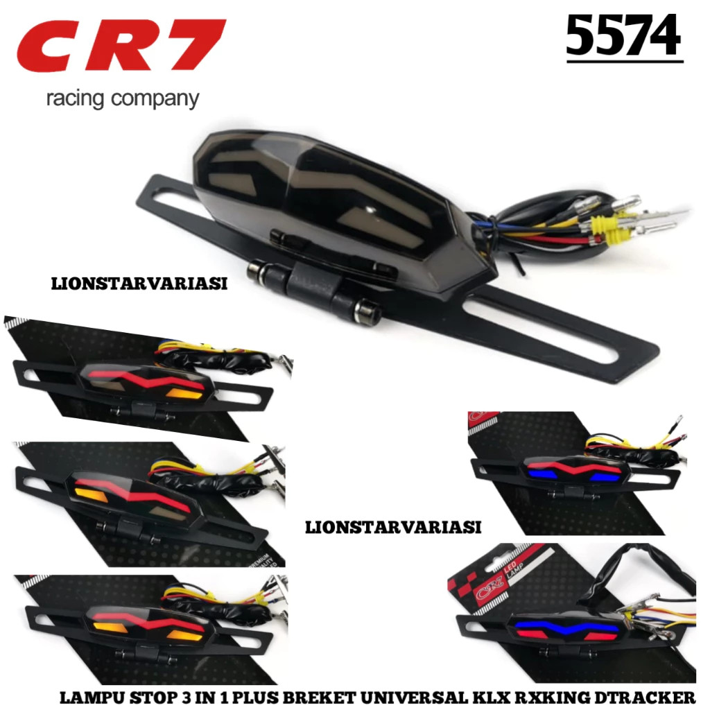 promo lampu stop klx transformer 3in1 LED senja flash/kedip sein lampu rem belakang rx king variasi 