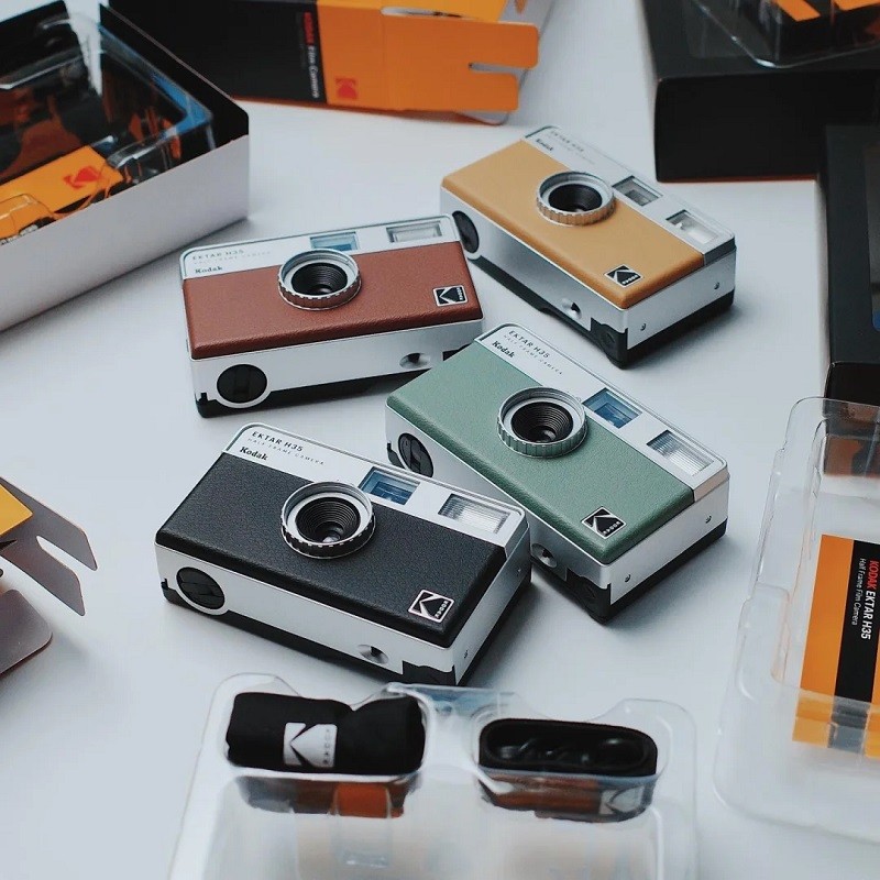 Kodak EKTAR H35N Retro 35mm Film Kodak Half Frame Camera Original H35 Film Camera With Flash Light R