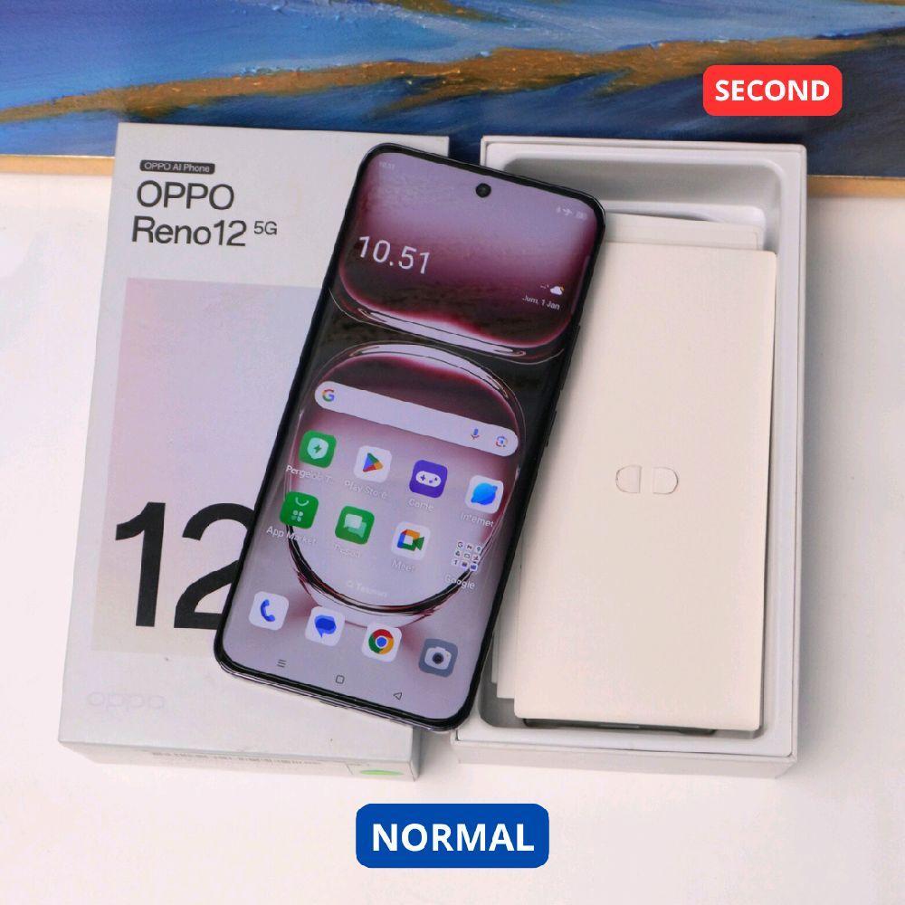 OPPO RENO 12 12/256 GB (5G) HP SECOND ORIGINAL SINAR MUTIARA CELL