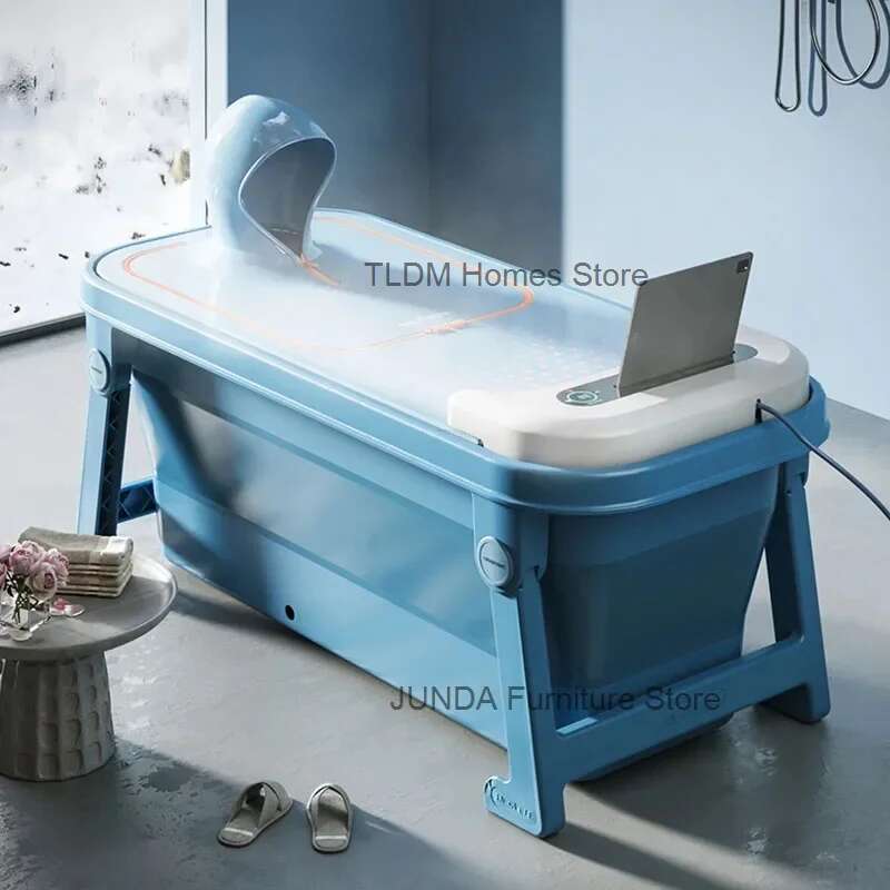 Intelligent Portable Bathtubs Household Adult Foldable Bathtub Fullbody Bathtub Thermostatic Bathtub