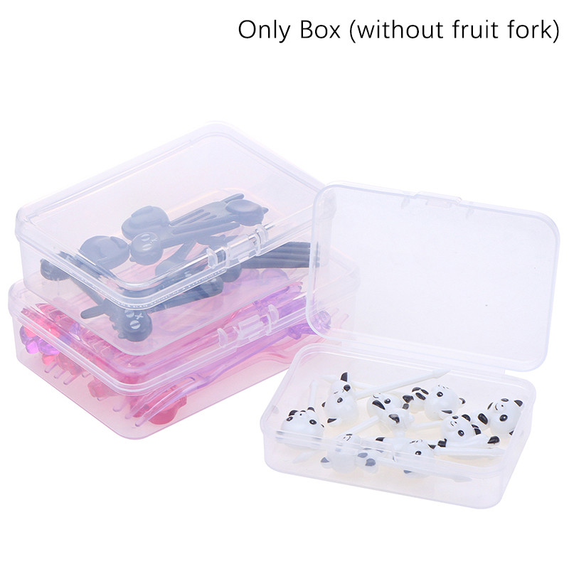 1Pcs Various Styles Fruit Fork Storage Organize Box Food Toothpicks Bento Box Accessories Without Fr