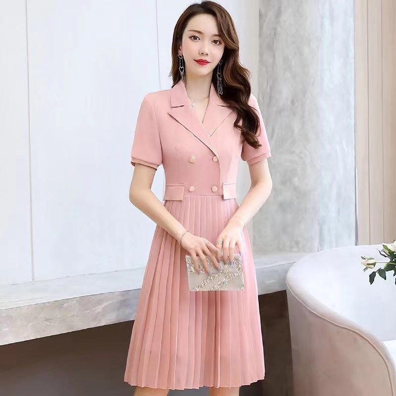 dress wanita korea dress hitam kerja wanita kantor/dress korea/dress korean style/long dress korea/d