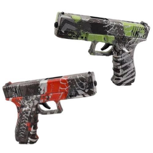 Mainan Anak GLOCK Tembakan Water Outdoor Gun Anak Toy Peluru Gel - Hijau/Merah
