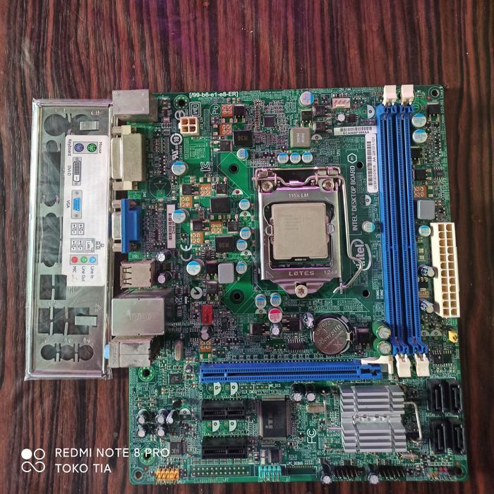 Sepaket Motherboard Mainboard H61 Intel desktop board with core i3 2130 soket 1155