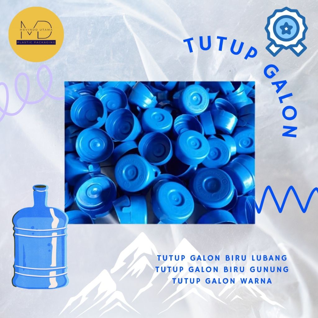 TUTUP GALON ISI ULANG 1000Pcs LUBANG DAN GUNUNG 19 LITER