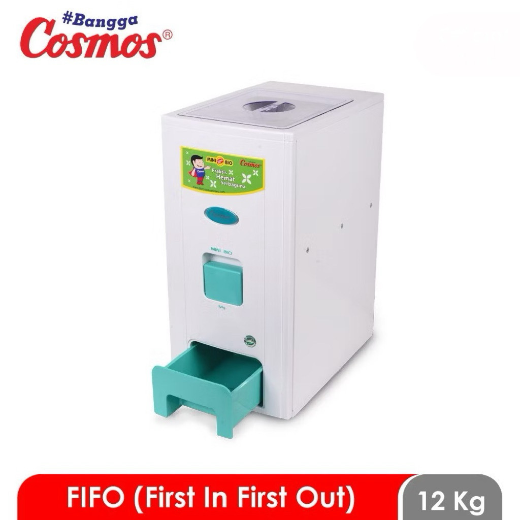 PENAMPUNG TEMPAT BERAS COSMOS BIO-12 BIO 12kg 12 KG RICE BOX ANTI KUTU ANTI TIKUS