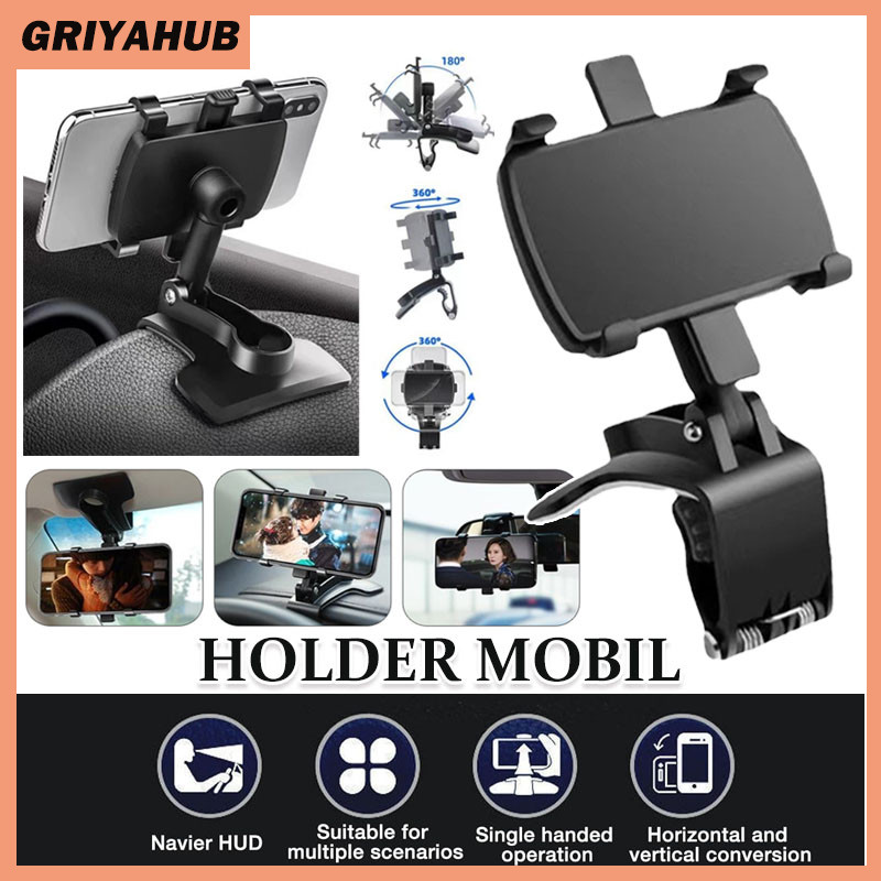 Holder Mobil Jepit Dashboard/Penyangga HP GPS/Dudukan Penyangga Stand Bracket HP MOBIL