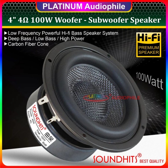 SPEAKER SUBWOOFER 4 INCH WOOFER | HIFI SPEAKER HIGH QUALITY